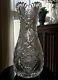 L. Straus & Sons Cut Glass Electra 16 American Brilliant Vase C. 1900