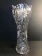Large Antique Abp American Brilliant Deep Cut Crystal Vase/ Art Nouveau C. 1925