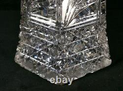 Large Antique ABP Cut Glass Vase 8.7x14.5 Classic Pairpoint No Makers Mark VFINE