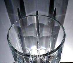 Large Heavy Lead Crystal Vase cut glass thick brik 7# reflect bevel