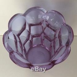 Large Moser Alexandrit Art Glass Cut Glass Vase