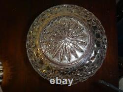 Large Waterford Cut Crystal Corset Flower Vase Master Cutter 9 Bulb Pineapple