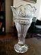 Large Waterford Princess Vase Cut Crystal Gothic Mark Centerpiece 12 1/2