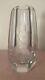 Large Antique Hand Engraved Figural Baccarat French Cut Clear Crystal Glass Vase
