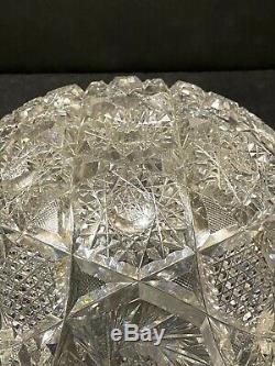 Libbey American Brilliant Period Cut Glass Bowl Scarce