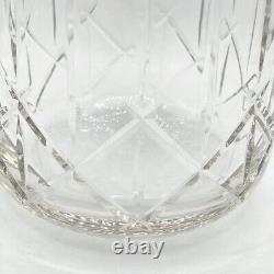 Louise Roe Copenhagen RARE Handmade Art Glass Cut Crystal Tall Vase 10.5 H