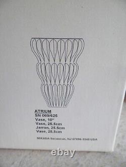 Mikasa Crystal Glass ATRIUM Vase 10 Geometric Cut