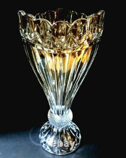Monumental 16 Shannon Crystal By Godinger Olympia 24% Lead Crystal Vase
