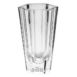Moser Purity Hand Cut Crystal Vase Signed 8 3/4 H $750 Retail New Org Label