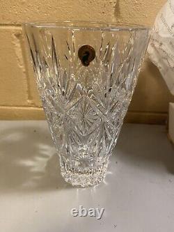 NIB! Waterford Lead Crystal Normandy Vase 10 inches Made in Slovenia