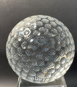 NYAC Athletes Fund Sterling Cut Glass Crystal Golf Trophy