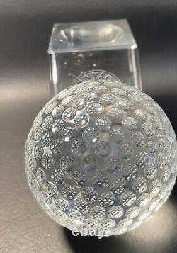 NYAC Athletes Fund Sterling Cut Glass Crystal Golf Trophy