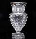 Old Baccarat Diamond Cut Large Flower Vase Crystal Glass Antique Clear 6496ak