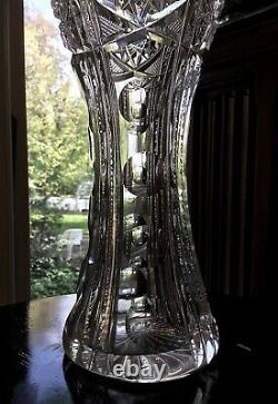 Pairpoint Cut Glass Henrietta American Brilliant 9 Vase c. 1905