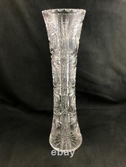 Quaker City ABP Brilliant Cut Glass No. 29 CHALLENGE Pattern 14 Vase