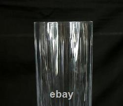 RARE Cartier La Maison du Shogun Collection 11.5 tall Crystal Cut Glass Vase