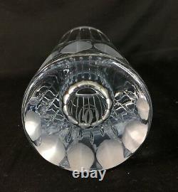 RARE Cartier La Maison du Shogun Collection 11.5 tall Crystal Cut Glass Vase