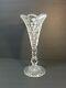 Rare American Brilliant Period Hawkes Queens 13.75 Cut Glass Vase