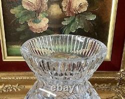 Rare Late 18th C. Georgian Anglo-Irish Strawberry Diamond Cut Glass Vase C1780