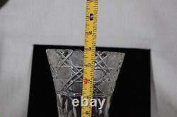 Rare! Vintage American Brilliant Cut 14 Tall Cut Crystal Glass Trumpet Vase