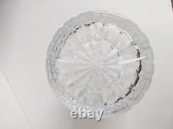 Rare Vintage Crystal Glass Flower Vase by WATERFORD CRYSTAL 10 in