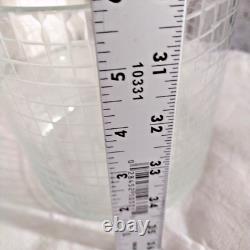 Replica Vase Orrefors Ingegerd Raman Cut In Number 5.75 in Clear Glass Cylinder