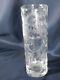 Rosenthal Crystal Bjorn Wiinblad Etched Cut Frosted Glass Vase Lady Signed
