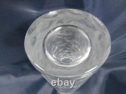 Rosenthal Crystal Bjorn Wiinblad etched cut frosted glass vase Lady signed