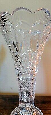 SHANNON 24% Lead Crystal 14 Vase Large Heavy Designs Of Ireland