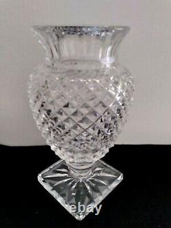 ST LOUIS France Vase Clear Cut Crystal Medicis Pattern 10H