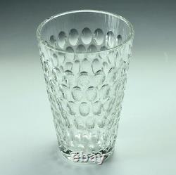 Saint Louis (St. Louis) Cristal France Cut Crystal Vase, Repeating oval design