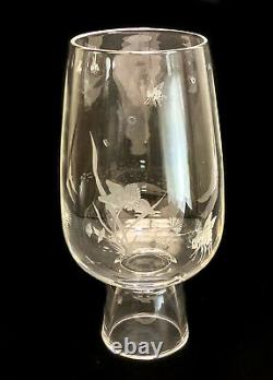 Steuben Etched Cut Glass Bombus Bee Vase by Bruce Moore 1953, Signed