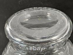 Stevens & Williams Intaglio Crystal Cut Glass Vase Vintage England Floral