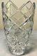 Stunning 10 Crystal Diamond Cut Glass Vase Pineapple 6lb High Quality 6 Wide