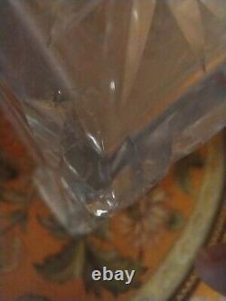 Superb Tuthill American Brilliant Period Cut Glass Vase. Signed Not Perfect