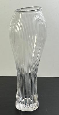 Tapio Wirkkala for Iittala Line Cut Glass 6 Bud Vase Signed MCM 1957