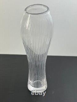 Tapio Wirkkala for Iittala Line Cut Glass 6 Bud Vase Signed MCM 1957