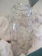 Tiffany & Co. Hand Cut Crystal Floral Vine Large Tall 13 Vase Excellent