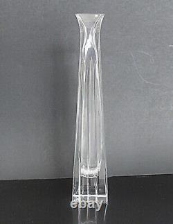 Tiffany & Co Metropolis Vintage Crystal Bud Vase 8.5'