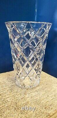 Tiffany Diamond Cut Crystal Vase