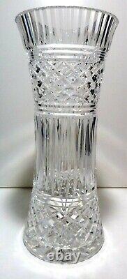 VINTAGE House of Waterford Crystal MASTER CUTTER Tapper Vase 12 MADE IRELAND