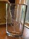 Vintage Strombergshyttan Glass Etched Vase Withtree And Birds 9 Tall Signed