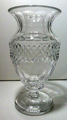 VINTAGE Val St Lambert Crystal Baluster Vase Colleen 8 1/4 Made in Belgium