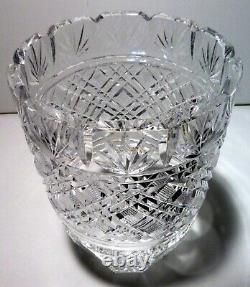 VINTAGE Waterford Crystal MASTER CUTTER #208-416 Flower Vase 8 Made IRELAND