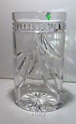 VINTAGE Waterford Crystal OVERTURE (1998) Large Oval Vase 12 Made in IRELAND