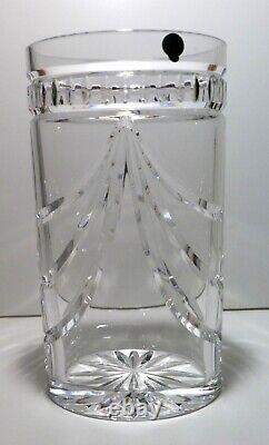 VINTAGE Waterford Crystal OVERTURE (1998) Large Oval Vase 12 Made in IRELAND