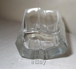 Vintage 1988 Tapio Wirkkala Iittala iceberg cut crystal art glass vase Finland