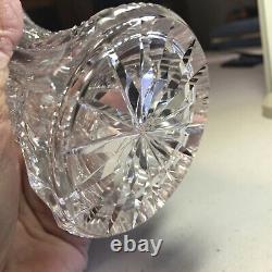 Vintage 6 AMERICAN BRILLIANT ABP CUT CRYSTAL Glass SAW Edge VASE