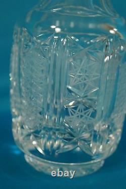 Vintage American Brilliant Cut Crystal 10 Vase Set of 2