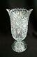 Vintage American Brilliant Cut Glass Crystal Celery Vase Footed Pedestal Ornate